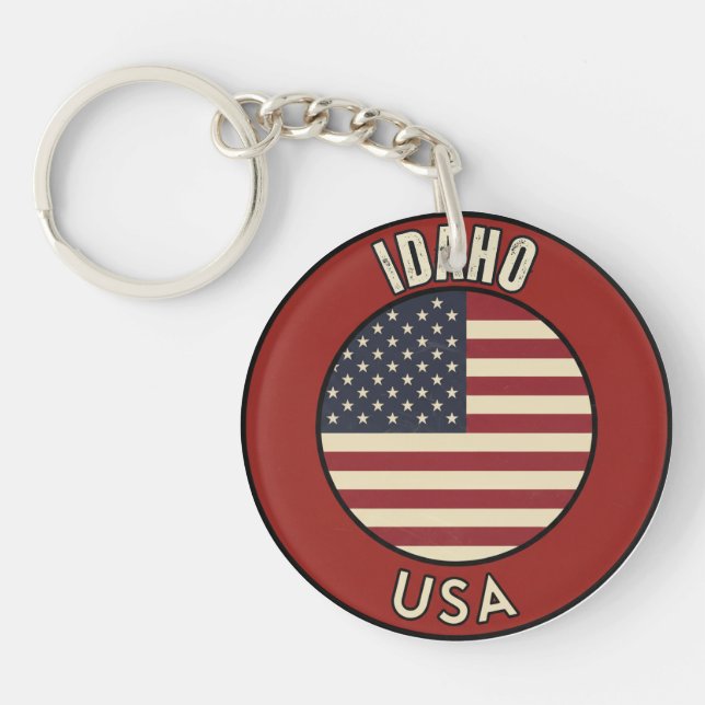 Idaho United States Key Ring (Front)