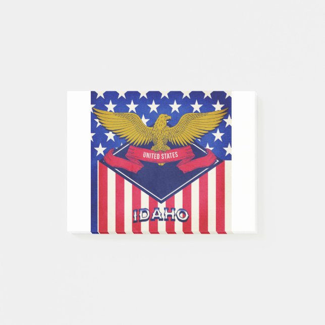 Idaho USA Flag Post-it Notes (Front)