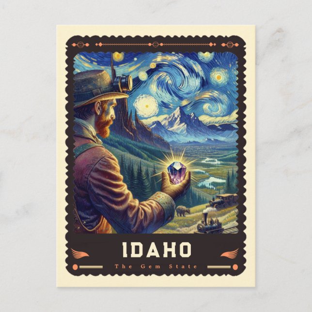 Idaho | Vincent Van Gogh Inspired Postcard (Front)