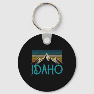 Idaho Vintage Mountains Nature Hiking Pride Souven Key Ring
