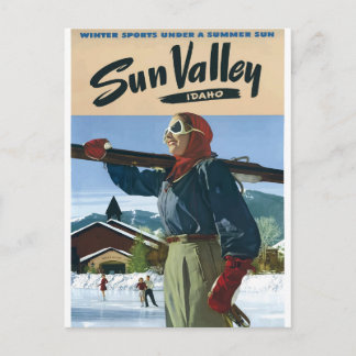 Idaho Vintage Travel poster USA Postcard