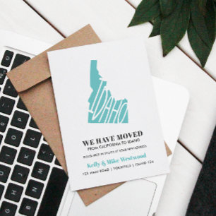 IDAHO We've moved New address New Home Postcard