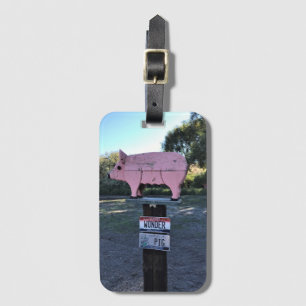 Idaho Wonder Pig, Funny Luggage Tag