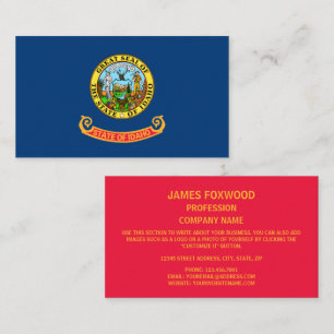 Idahoan Flag, Flag of Idaho Business Card
