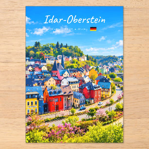 Idar-Oberstein, Germany - Colourful Town Acrylic Invitations