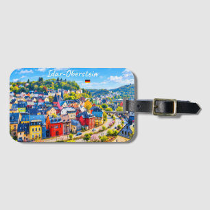 Idar-Oberstein, Germany - Colourful Town Luggage Tag