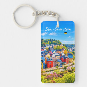 Idar-Oberstein, Germany - Colourful Town Slim Key Ring