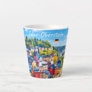 Idar-Oberstein, Germany - Colourful Town Small Latte Mug