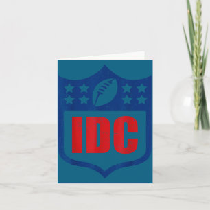 Idc american football funny i don't care football card