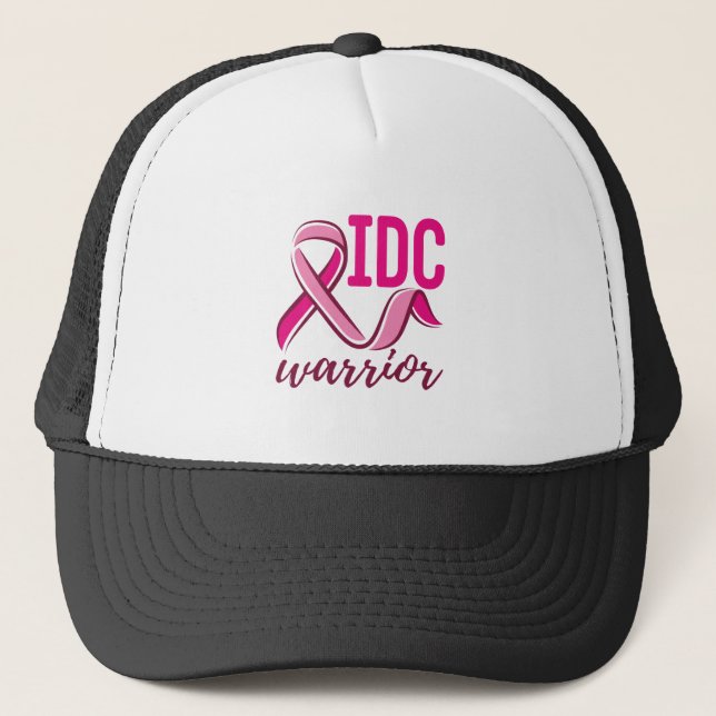 IDC Warrior Breast Cancer Awareness Trucker Hat (Front)
