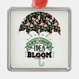 Idea Bloom Umbrella Metal Tree Decoration
