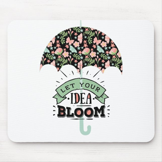 Idea Bloom Umbrella Mouse Mat (Front)