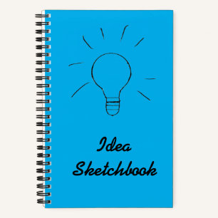 Idea Blue Sketchbook Notebook