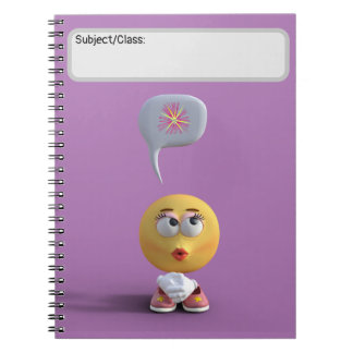 "Idea Emoji" (Purple) Notebook