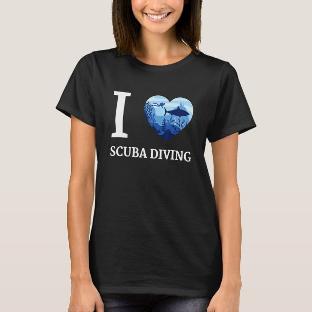 Idea For Scuba Divers  Scuba Diving T-Shirt (Front)