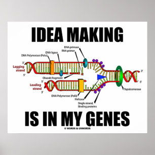 Idea Making Is In My Genes (DNA Replication) Poster