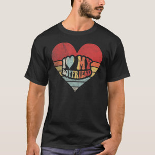 Idea Retro I Love My Boyfriend BF Valentine's Day T-Shirt