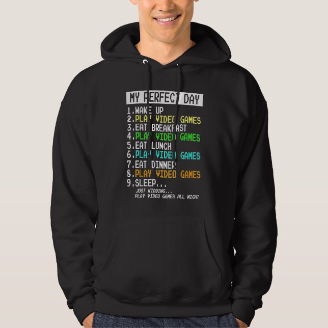 IDEA The Perfect Gaming Day Suprise for Gamers Hoodie (Front)
