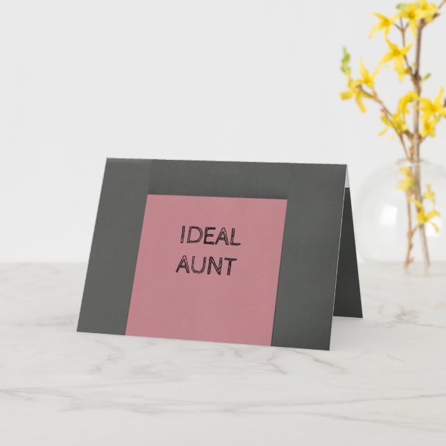 Ideal Aunt Card (Yellow Flower)
