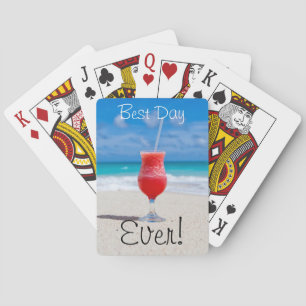 Ideal Beach Vacation Playing Cards