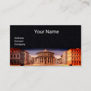 IDEAL CITY, Renaissance Architecture, Black Paper Business Card