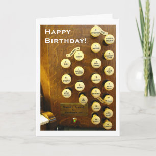 Ideal organ birthday card