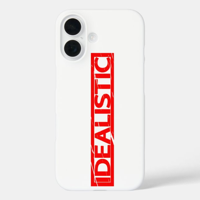 Idealistic Stamp Case-Mate iPhone Case (Back)