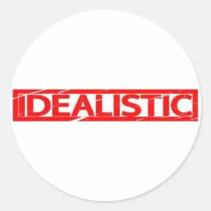 Idealistic Stamp Classic Round Sticker