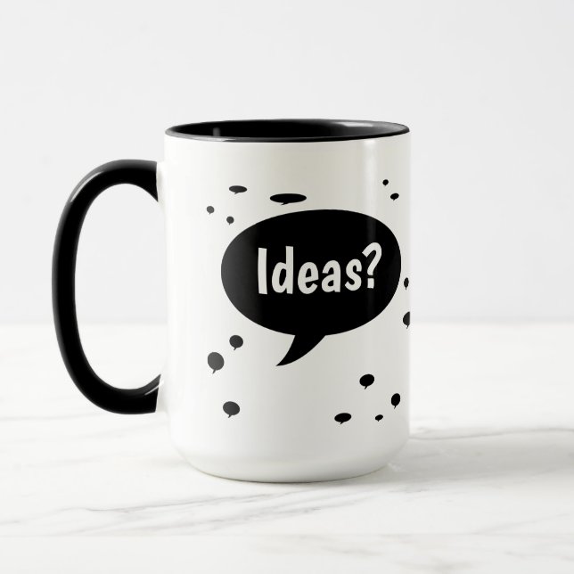 Ideas Inspiration Encouragement Teamwork Inspiring Mug (Left)