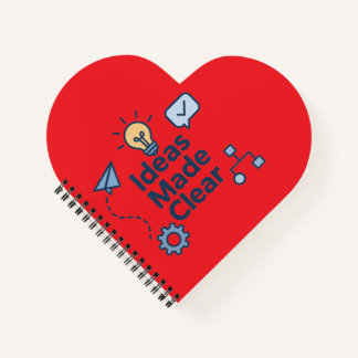 Ideas Made Clear Heart Notebook