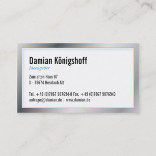 Ideengeber Visitenkarte Business Card