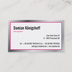 Ideengeber Visitenkarte Business Card