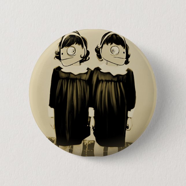 IDENTICAL CLONE 6 CM ROUND BADGE (Front)