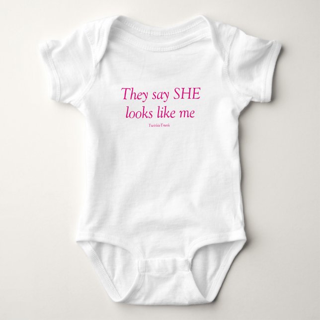 Identical twin girl bodysuit (Front)