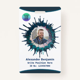 Identification Id Card Employee Photo Logo Custom ID Badge