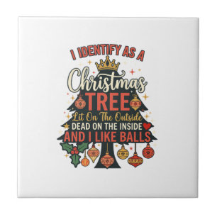 Identify As Christmas Tree Crown Balls Tile