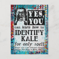 Identify Kale - Funny Vintage Ad