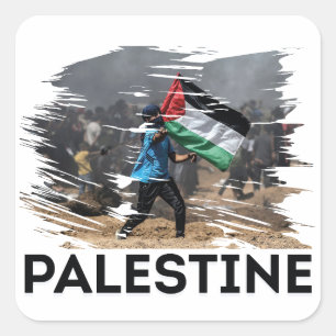 Identity, struggle, and freedom square sticker