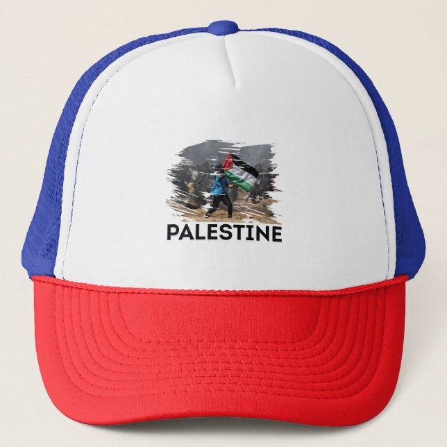 Identity, struggle, and freedom trucker hat (Front)