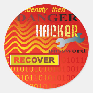 Identity Theft Classic Round Sticker