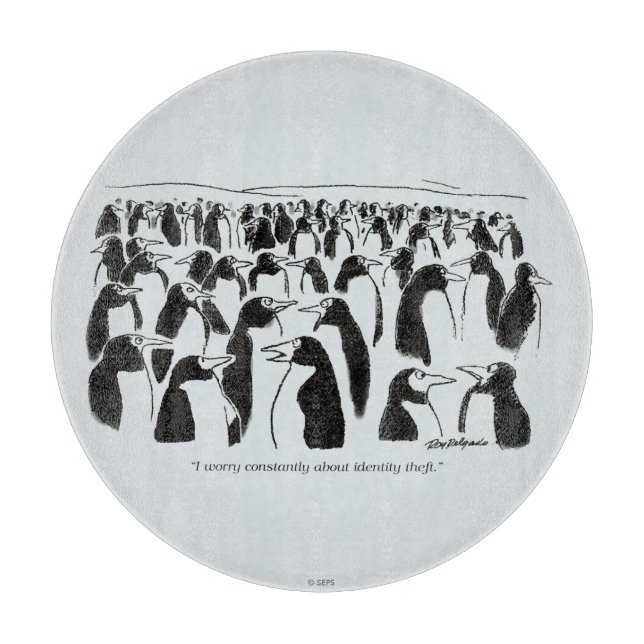 Identity Theft Cutting Board (Front)