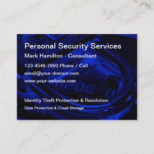 Identity Theft & Data Security Services  Business Card