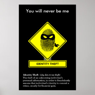 Identity Theft Security Awareness Poster