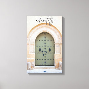 Identity Through the Moroccan door Canvas Print