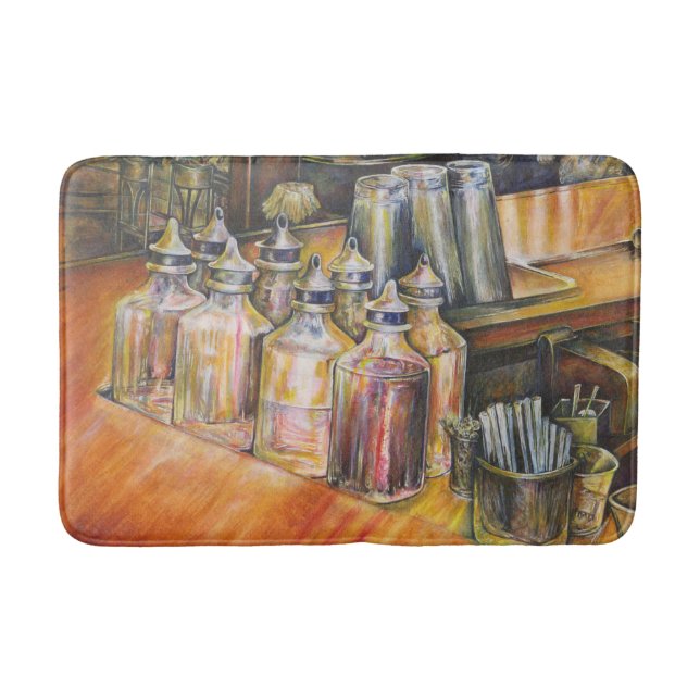 Ideography of Golden Light Bath Mat (Front)