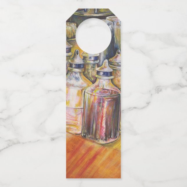 Ideography of Golden Light Bottle Tag (Front)