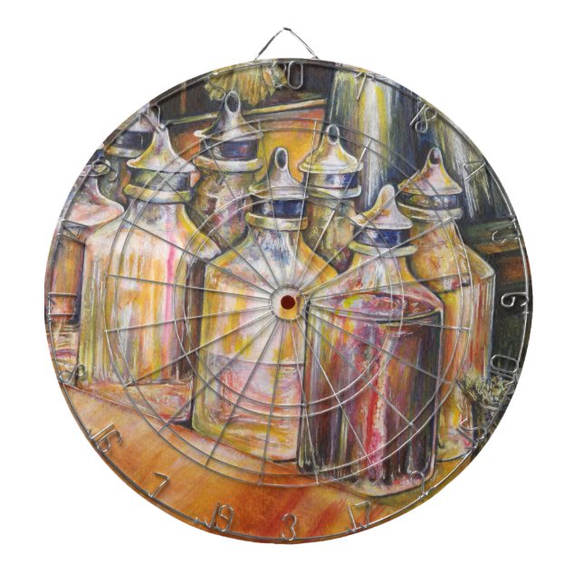 Ideography of Golden Light Dartboard (Front)