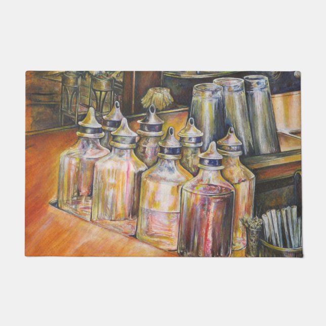 Ideography of Golden Light Doormat (Front)