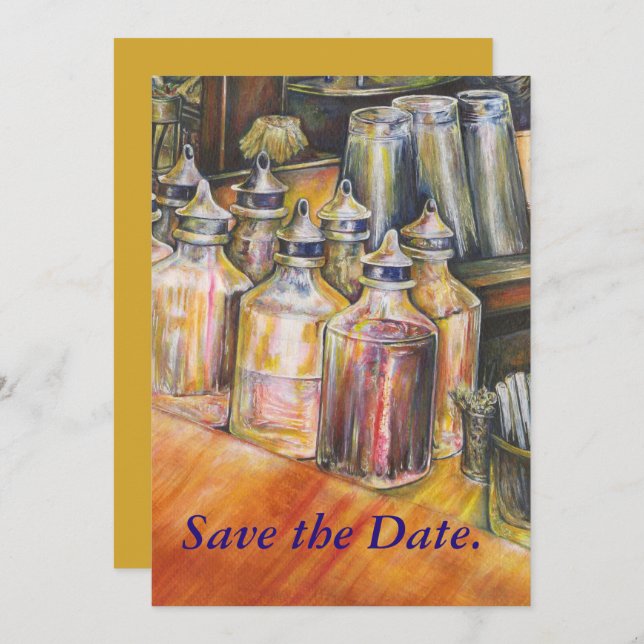 Ideography of Golden Light Invitation (Front/Back)