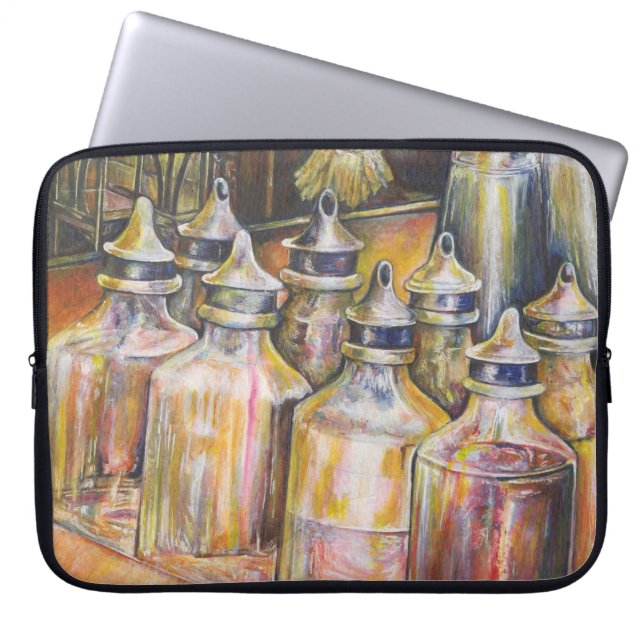 Ideography of Golden Light Laptop Sleeve (Front)